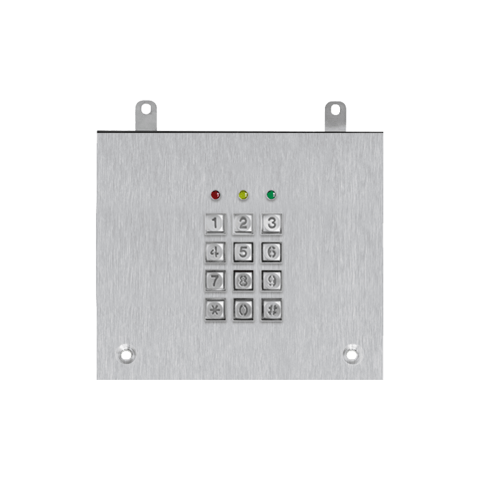 COMELIT - Serie Switch - Frontale chiave elettronica 3 colonne, retroilluminazione LED, inox