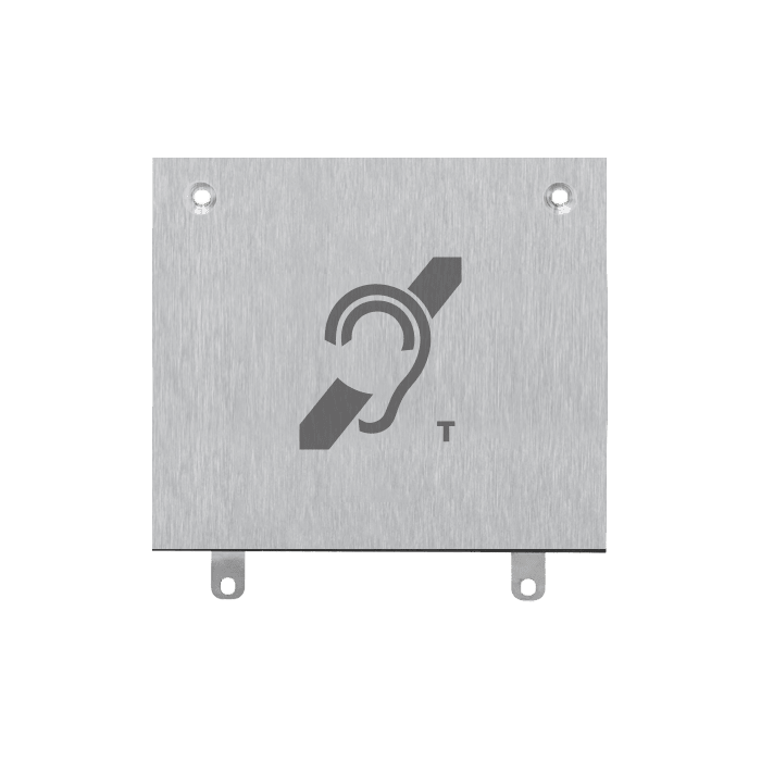 COMELIT - Serie Switch - Frontale induzione magnetica 3 colonne, AISI 316, per apparecchi acustici
