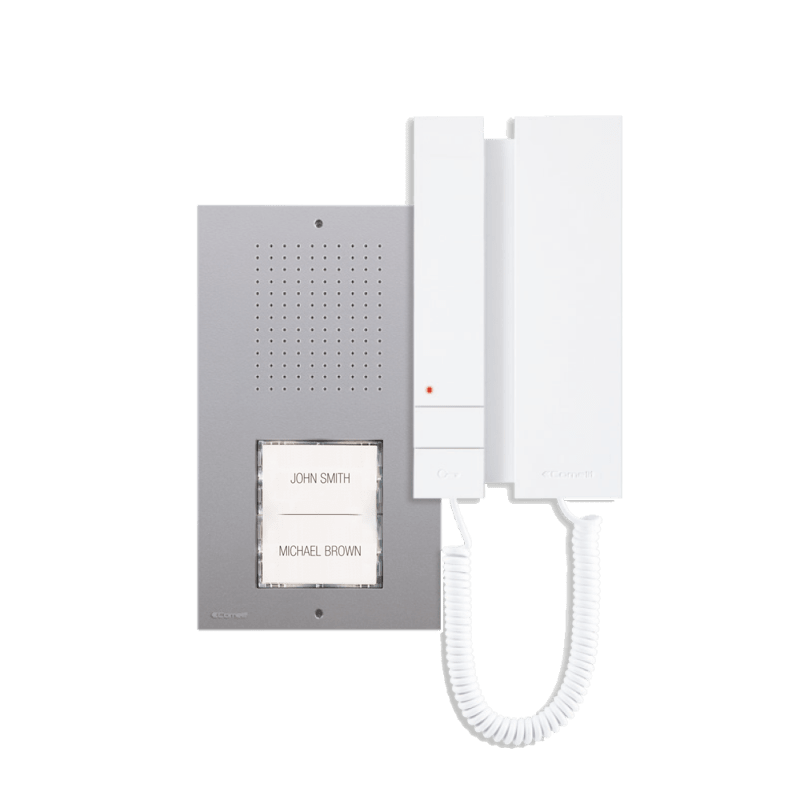 COMELIT - Serie Mini - Kit audio Ciao-Mini 4+N mono/bifamiliare, tradizionale 5 fili, preprogrammato KCA5061B