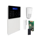 COMELIT - Serie Secur Hub - Kit centrale HUB32LCD + 2G + PIR + contatto magnetico + radiocomando, app Comelit