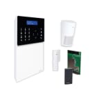 COMELIT - Serie Secur Hub - Kit centrale HUB32LCD 4G, contatto magnetico, sensore infrarosso, radiocomando, app Comelit KSW32411L