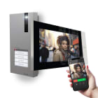 COMELIT - Serie 7 Top - Kit video monofamiliare con posto esterno Quadra e videocitofono 7" Wi-Fi, sistema ViP, iniettore alimentazione incluso KVQ8570