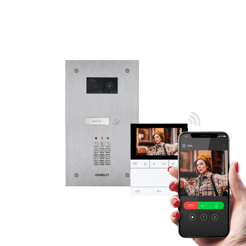 COMELIT - KIT STEELSWITCH KEYPAD E PEOPLE WI-FI. S KVS2011KPL