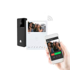 COMELIT - Serie Visto - Kit viedo monofamiliare con campanello smart e monitor Mini handsfree Wi-Fi, sistema ViP, espandibile 2 abitazioni