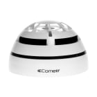 COMELIT - Rivelatore ottico fumo wireless Tyndall, algoritmo digitale alta sensibilità, bidirezionale, doppia batteria, test magnete, IP40, 110x70mm, EN54-7/25