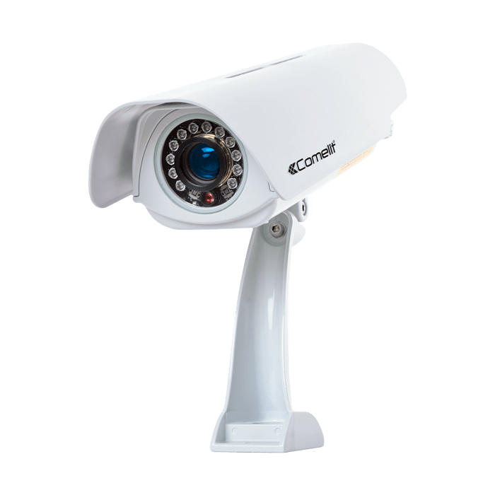 COMELIT - Telecamera IP lettura targhe 5MP, ottica fissa 35mm, contenitore 5MP, video analisi integrata, alimentazione 220V AC