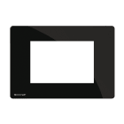 COMELIT - Serie One - Placca absolute black 3 moduli, compatibile BTicino Living Light