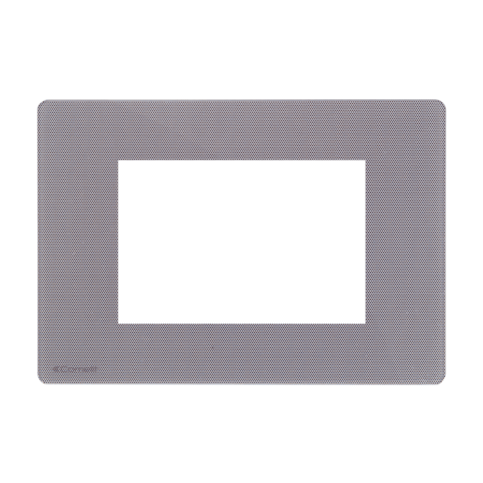 COMELIT - Serie One - Placca grafite 3 moduli, compatibile BTicino Axolute