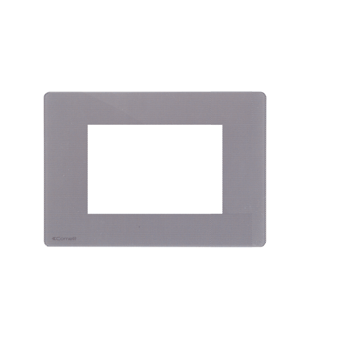 COMELIT - Serie One - Placca grafite 4 moduli, compatibile BTicino Axolute