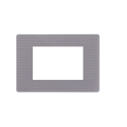 COMELIT - Serie One - Placca grafite 4 moduli, compatibile BTicino Axolute