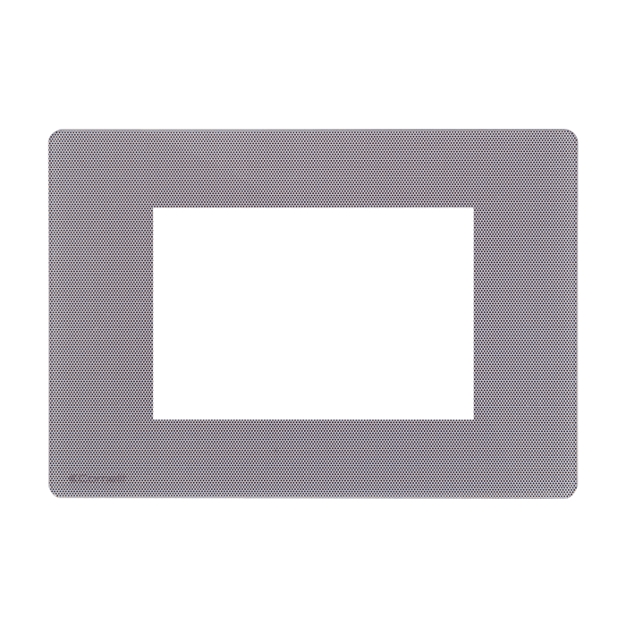 COMELIT - Serie One - Placca grafite 3 moduli, compatibile BTicino Living Light