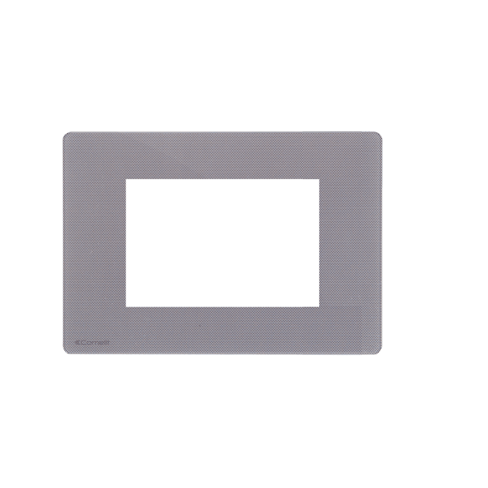 COMELIT - Serie One - Placca grafite 4 moduli, compatibile BTicino Living Light