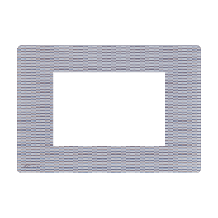 COMELIT - Serie One - Placca grigio perla 3 moduli, compatibile BTicino Axolute