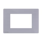 COMELIT - Serie One - Placca grigio perla 3 moduli, compatibile BTicino Axolute