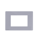 COMELIT - Serie One - Placca grigio perla 4 moduli, compatibile BTicino Axolute