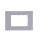 COMELIT - Serie One - Placca grigio perla 4 moduli, compatibile BTicino Living Light