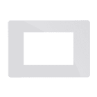 COMELIT - Serie One - Placca all white 3 moduli, compatibile BTicino Axolute