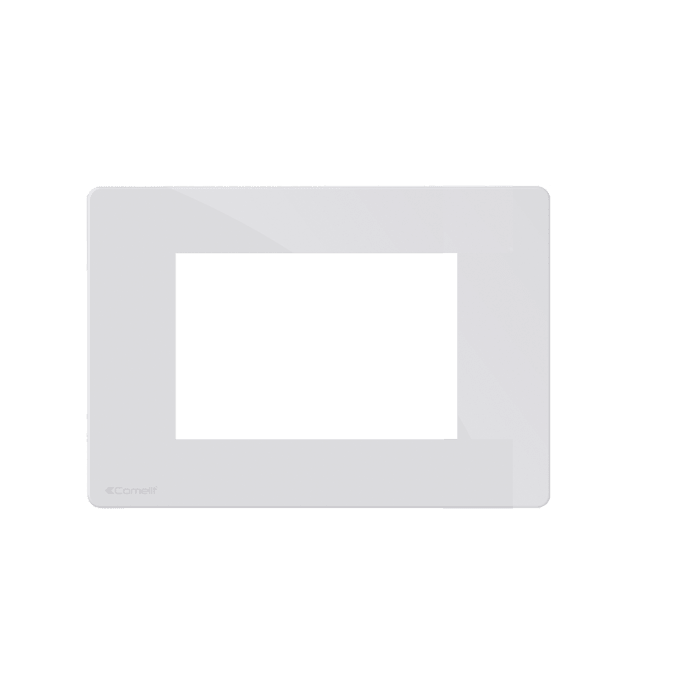 COMELIT - Serie One - Placca all white 4 moduli, compatibile BTicino Axolute
