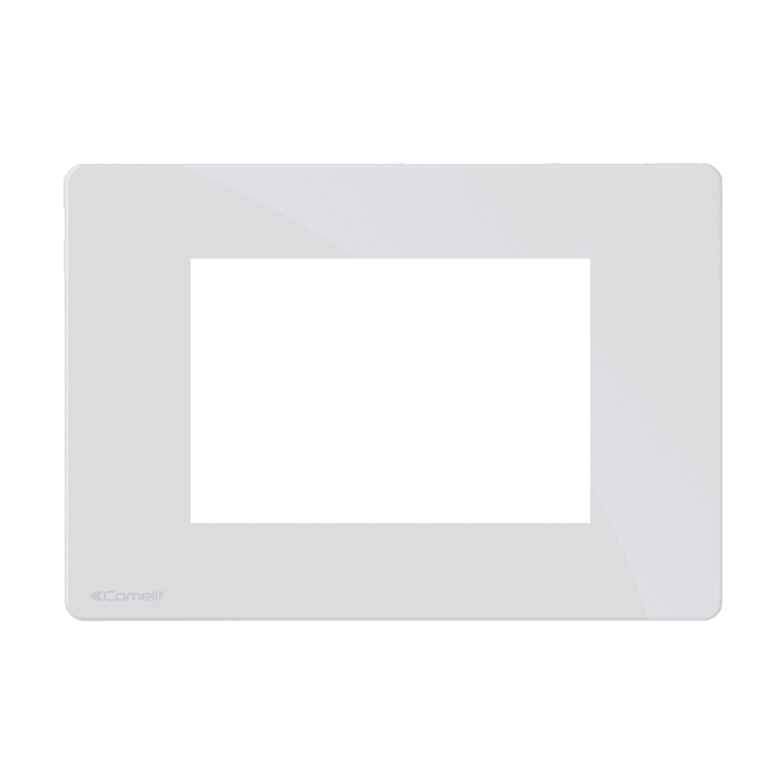 COMELIT - Serie One - Placca all white 3 moduli, compatibile BTicino Living Light ONE/PW/BL3