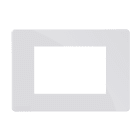 COMELIT - Serie One - Placca all white 3 moduli, compatibile BTicino Living Light
