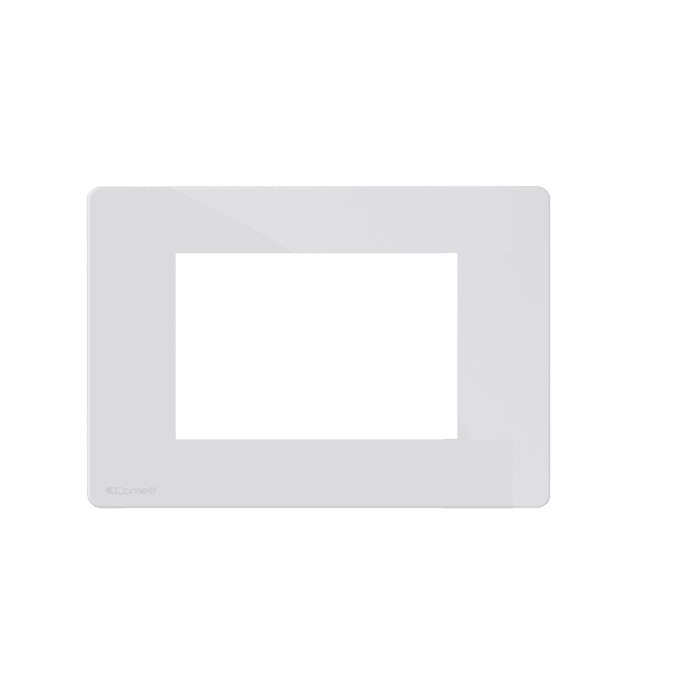 COMELIT - Serie One - Placca all white 4 moduli, compatibile BTicino Living Light