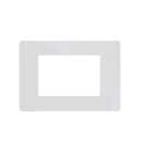 COMELIT - Serie One - Placca all white 4 moduli, compatibile Vimar Eikon/Plana