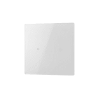 COMELIT - Serie Cubik - Pulsante KNX quadrato Basic bianco, 2 zone touch, termostato PI, sensore umidità