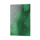 COMELIT - Serie Cubik - Pulsante KNX verticale Design nero, 8 zone touch, termostato PI, sensore umidità