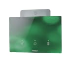 COMELIT - Serie Cubik - Porta badge hotel NFC orizzontale Design nero, MUR/DND, vetro personalizzabile, KNX