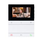 COMELIT - Serie People - Videocitofono vivavoce a colori 4.3"/16:9, sistema Simplebus 2, 6 pulsanti, programmabile da spento, staffa inclusa