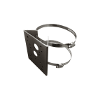 COMELIT - Supporto montaggio a palo grigio per telecamere bullet, compatibile serie Advance e Smart