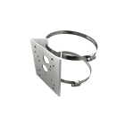 COMELIT - Supporto montaggio a palo bianco per telecamere minidome, compatibile serie Advance e Smart + box JB-100SMDA