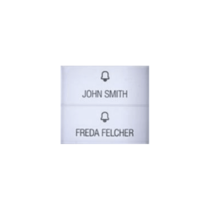 COMELIT - Serie Quadra - 2 pulsanti doppia altezza per pulsantiera, confezione 2 pezzi