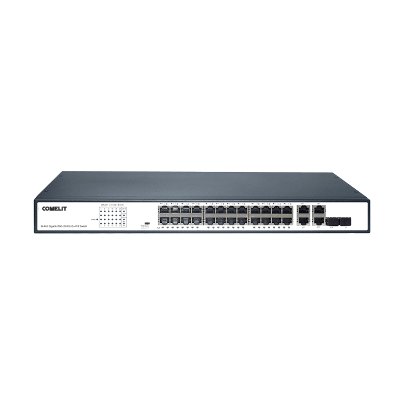 COMELIT - SWITCH POE, 24 PORTE + 4GE + 2SFP