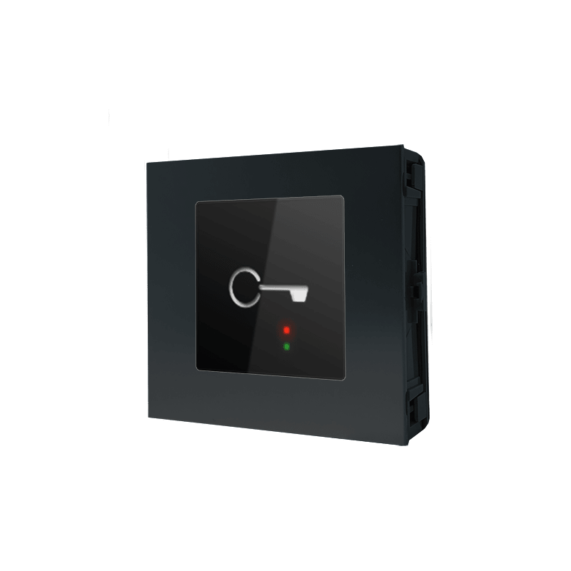 COMELIT - Serie Ultra - Modulo SimpleKey Basic nero, lettore RFID, 1500 chiavi, alluminio anodizzato