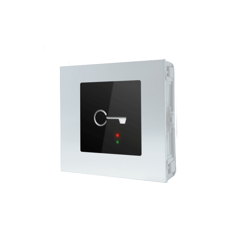 COMELIT - Serie Ultra - Modulo SimpleKey Basic bianco, lettore RFID, 1500 chiavi, alluminio anodizzato