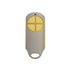 COMELIT - Trasmettitore bi-tecnologia 868MHz giallo 4 tasti, badge Mifare integrato, portata 80-120m