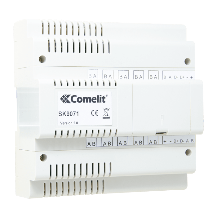 COMELIT - Interfaccia comando ascensori sistema ViP, gestione fino a 100 piani, 12VDC SK9071