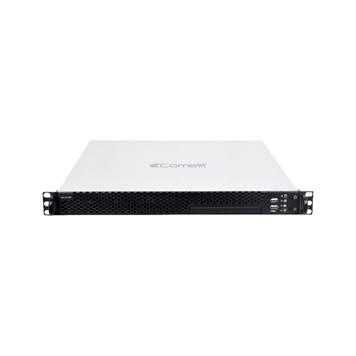 COMELIT - Serie Advance - Server trasferimento dati videosorveglianza, gestione 2048 canali, banda 880Mbps ingresso/uscita, CPU Intel Xeon, SSD 128GB SRV-TRS510A