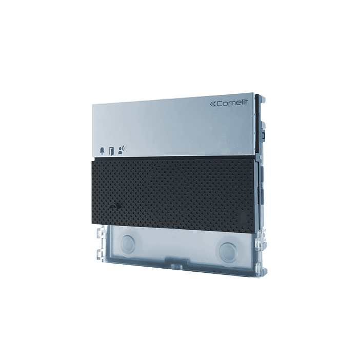 COMELIT - Serie Ultra - Modulo audio, sistema Simplebus 1, sensore crepuscolare, microfono digitale, 2 pulsanti
