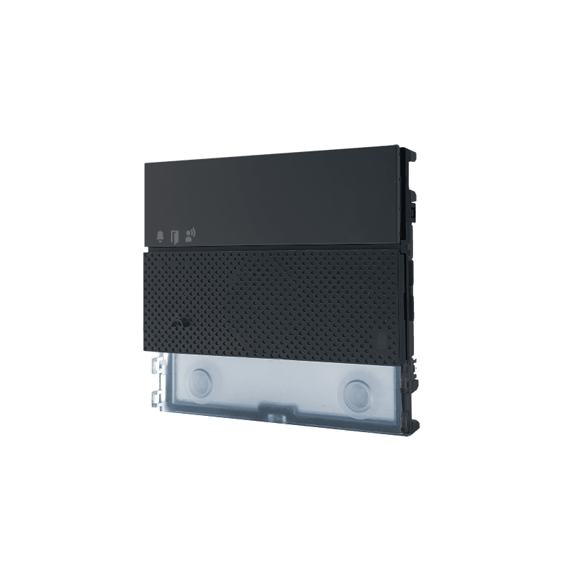 COMELIT - Serie Ultra Black - Modulo audio, sistema Simplebus 2, sensore crepuscolare, microfono digitale, 2 pulsanti