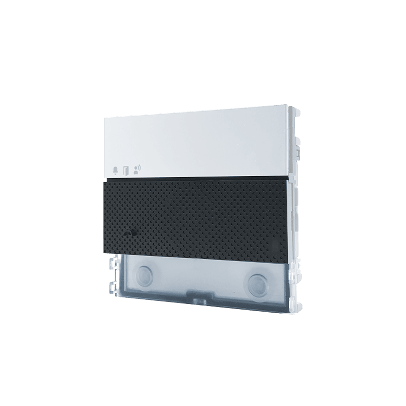 COMELIT - Serie Ultra White - Modulo audio, sistema Simplebus 2, sensore crepuscolare, microfono digitale, 2 pulsanti