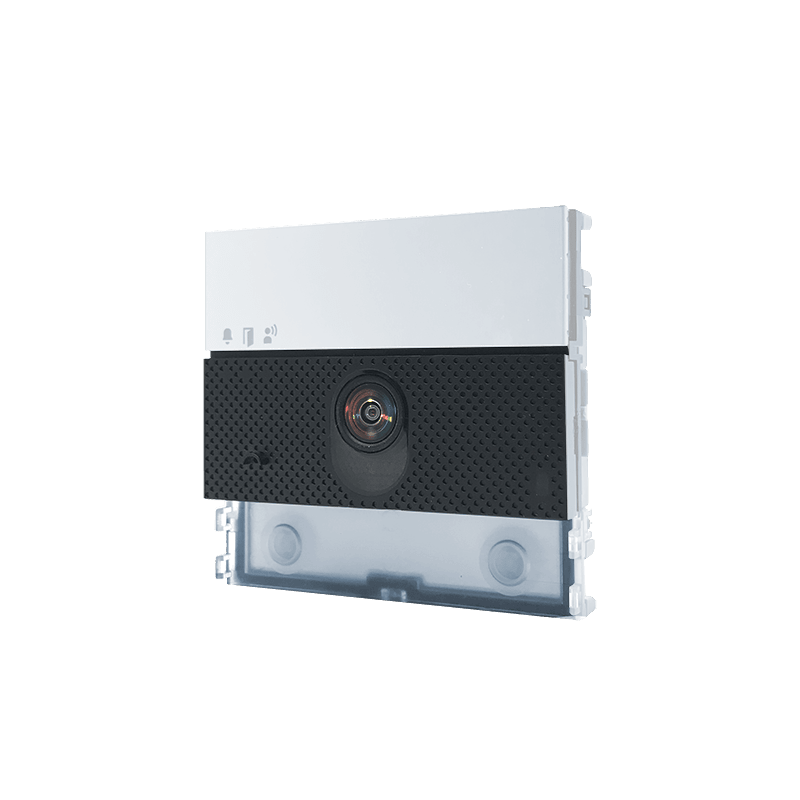 COMELIT - Serie Ultra White - Modulo audio/video, sistema Simplebus 2, telecamera grandangolare, 2 pulsanti