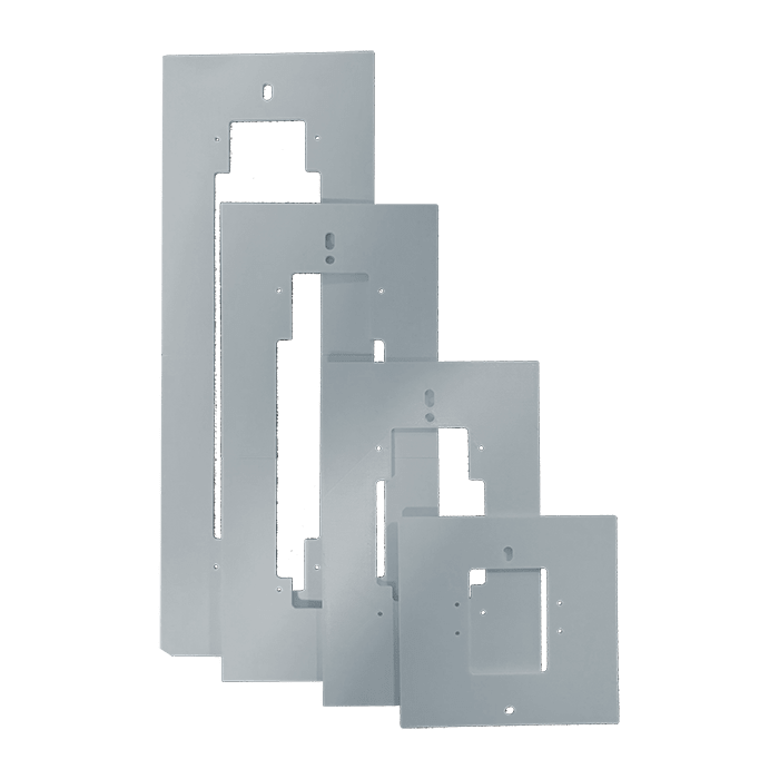 COMELIT - Serie Ultra - Placca adattamento scatole incasso 4 moduli competitors, alluminio anodizzato, montaggio parete