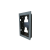 COMELIT - Serie Ultra - Telaio da incasso 2 moduli, alluminio silver RAL9006, anti-UV, affiancabile, 125.5x226.5x35mm