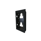 COMELIT - Serie Ultra Black - Telaio da incasso 2 moduli, alluminio nero RAL9005, anti-UV, affiancabile