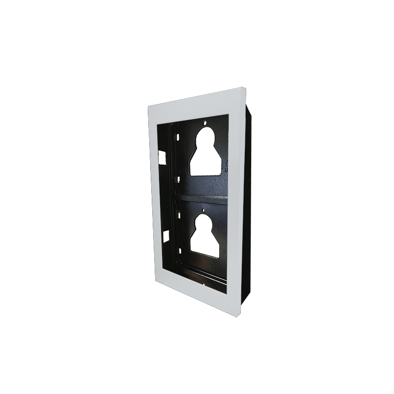 COMELIT - Serie Ultra White - Telaio da incasso 2 moduli, alluminio bianco RAL9016, anti-UV, affiancabile