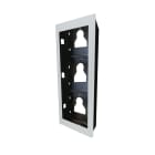 COMELIT - Serie Ultra White - Telaio da incasso 3 moduli, alluminio bianco RAL9016, anti-UV, affiancabile