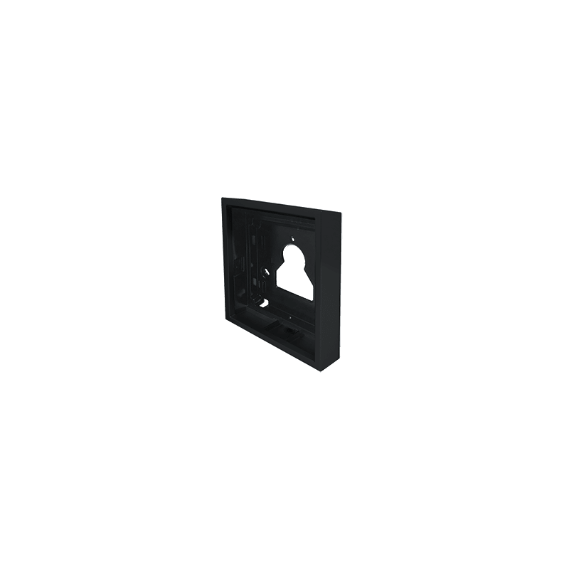 COMELIT - Serie Ultra Black - Custodia da parete 1 modulo nero RAL9005, sporgenza 35mm