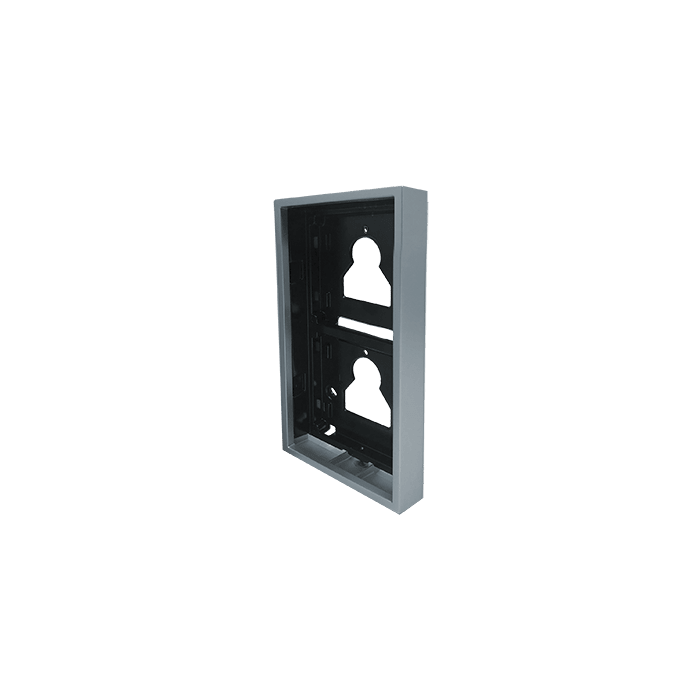 COMELIT - Serie Ultra - Custodia da parete 2 moduli silver RAL9006, sporgenza 35mm